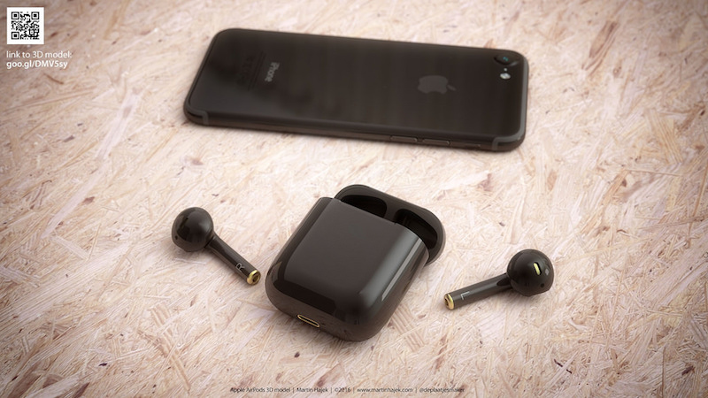 黑色 airpods