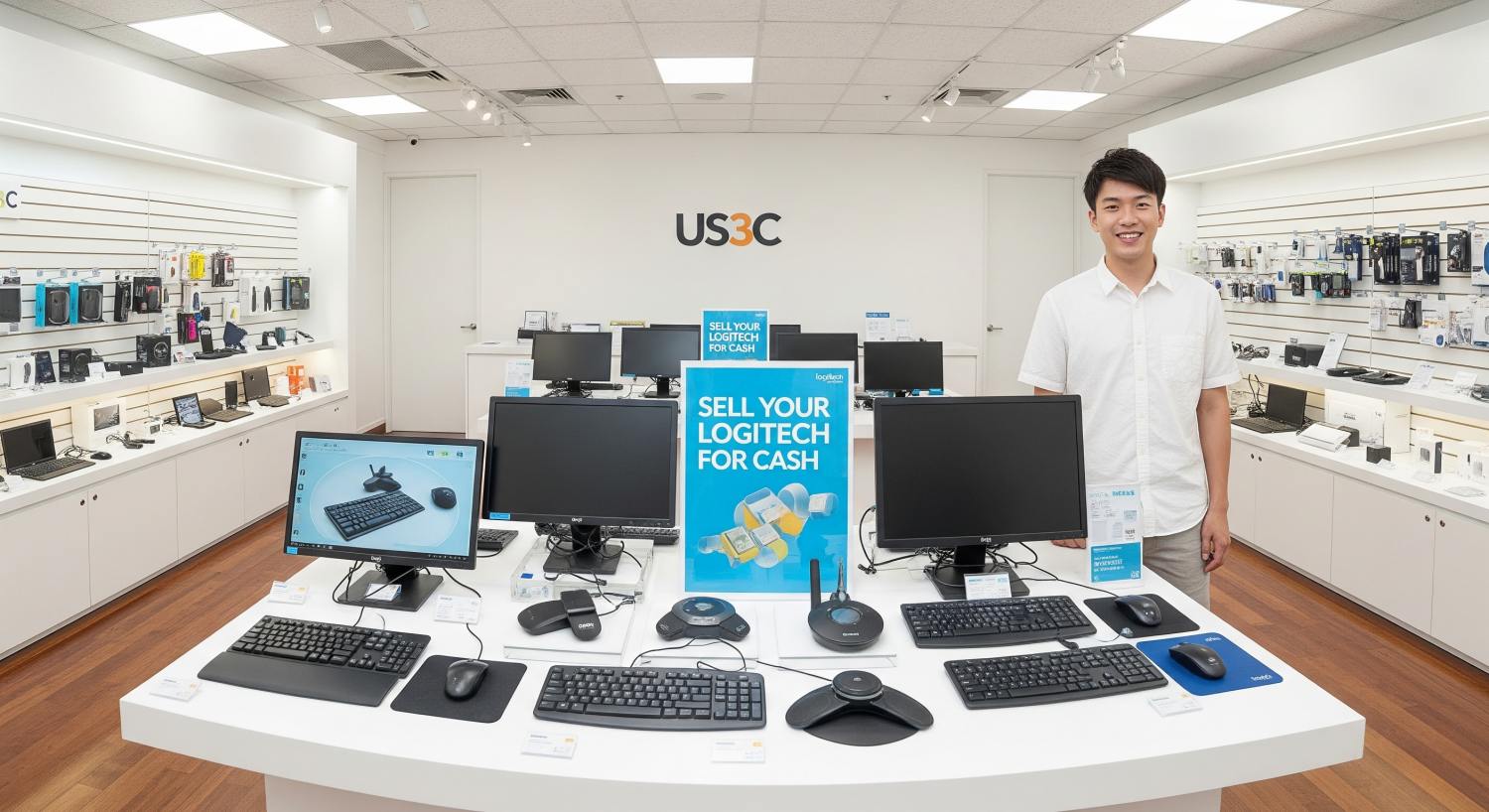 【US3C】 Logitech 鍵盤滑鼠高價收購｜羅技攝像頭、電競耳高回收